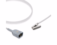 Compatible Adult Ear Clip SpO2 Sensor 1.6m (comparable to Nihon Kohden 6143-012434) Reusable SKU: SS-043-AE16