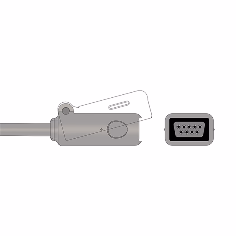 Compatible SpO2 Adapter Cable 2.4m (for use with Artema S&W, used with Ohmeda Sensors) Reusable SKU: SA-075-24