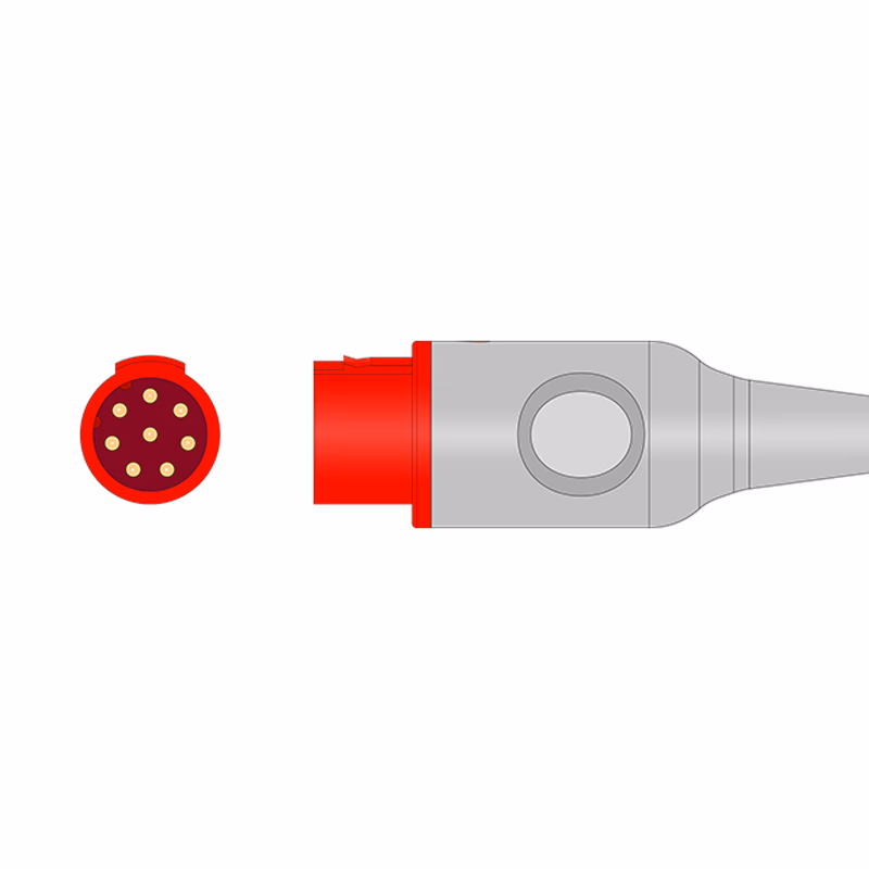 Compatible IBP Adapter Cable (for use with Mennen Medical, used with USB, Transducer) Reusable, 3.0m SKU: IBP-MN-USBAM30