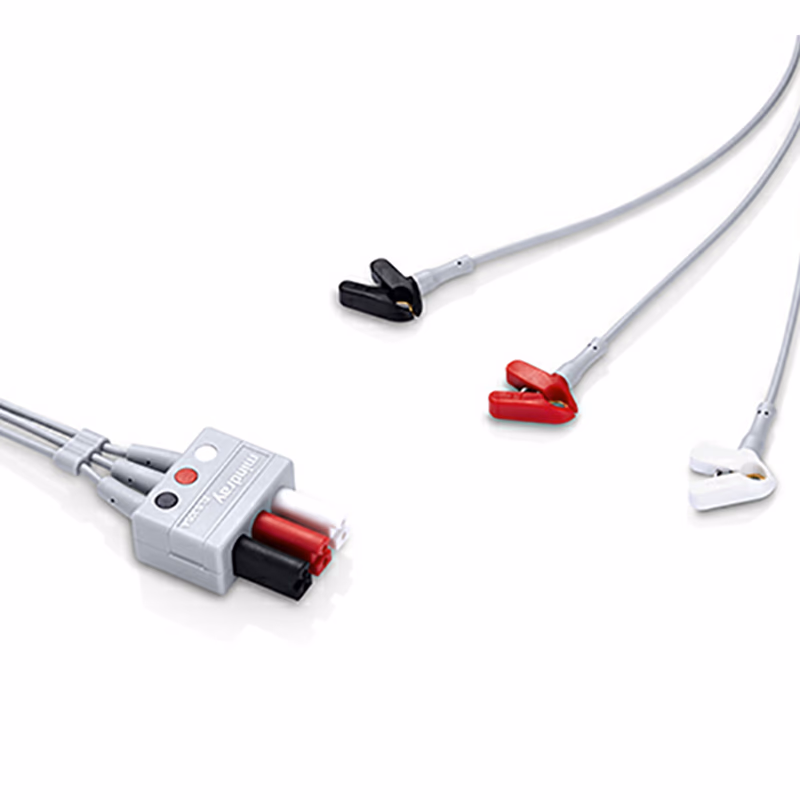 New Original 3-Lead ECG Leadwire, 0.6m - Mindray 0010-30-43250 3-Lead ECG wires, clip, Neo, TPU, AHA, 0.6m SKU: 0010-30-43250