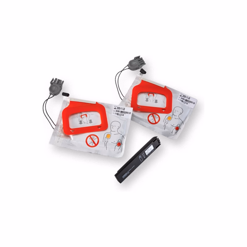 New Original CHARGE-PAK Battery Electrode Patch Emergency Kit - Physio-Control 11141-000028 CHARGE-PAKTM Charging Unit & 2 QUIK-PAKTM Electrodes SKU: 11141-000028
