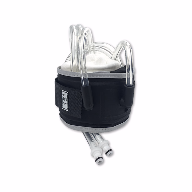 Cylindrical Tourniquet Cuff Dual Port/Single Bladder 15 x 2.5" Gray with 30" Tubing Disposable, TPU, with Quick Connector, with Limb Protection Sleeve, Sterile, 1 Pc / Bag SKU: 20-3006
