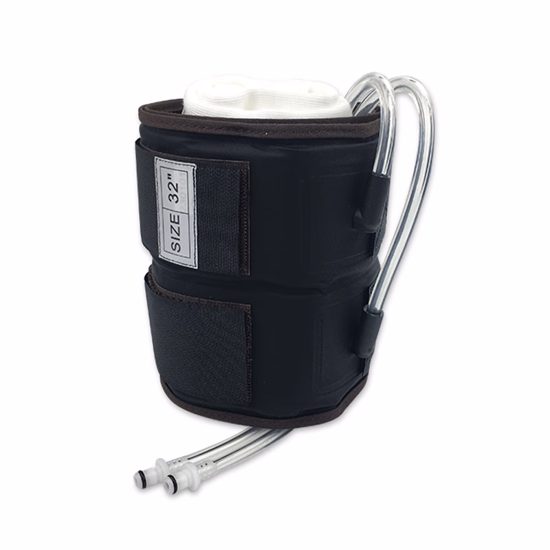 Cylindrical Tourniquet Cuff Single Port/Dual Bladder 32" x 6" Brown with 30" Tubing Disposable, TPU, with Quick Connector, with Limb Protection Sleeve, Sterile, 1 Pc / Bag SKU: 30-8115