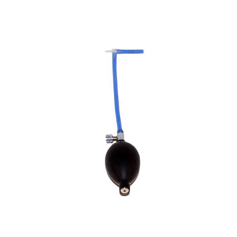 New Original NIBP Hose Tubing Adapter - Pronk Technologies 501-0101 This hand bulb adapter is utilized in static calibration, as well as in Peak Detect (Overpressure) Mode for SimCube models SC-3, SC-4 and SC-5. SKU: 501-0101
