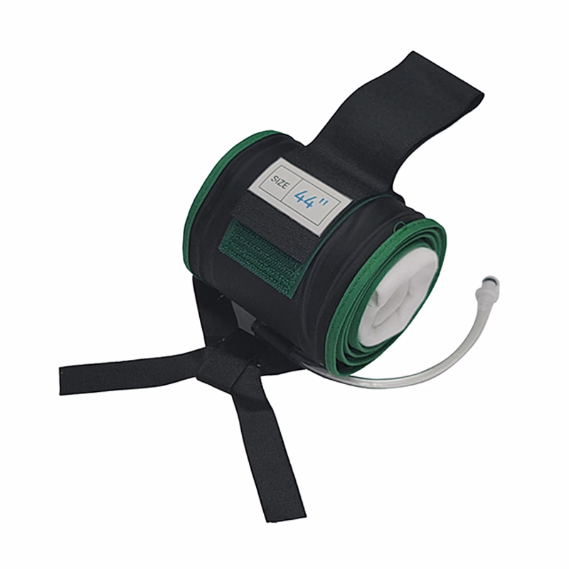 Cylindrical Tourniquet Cuff Single Port/Single Bladder 44" x 4" Green with 6" Tubing Reusable, TPU, with Quick Connector, with Limb Protection Sleeve, Non-Sterile, 1 Pc / Bag SKU: 51-11210