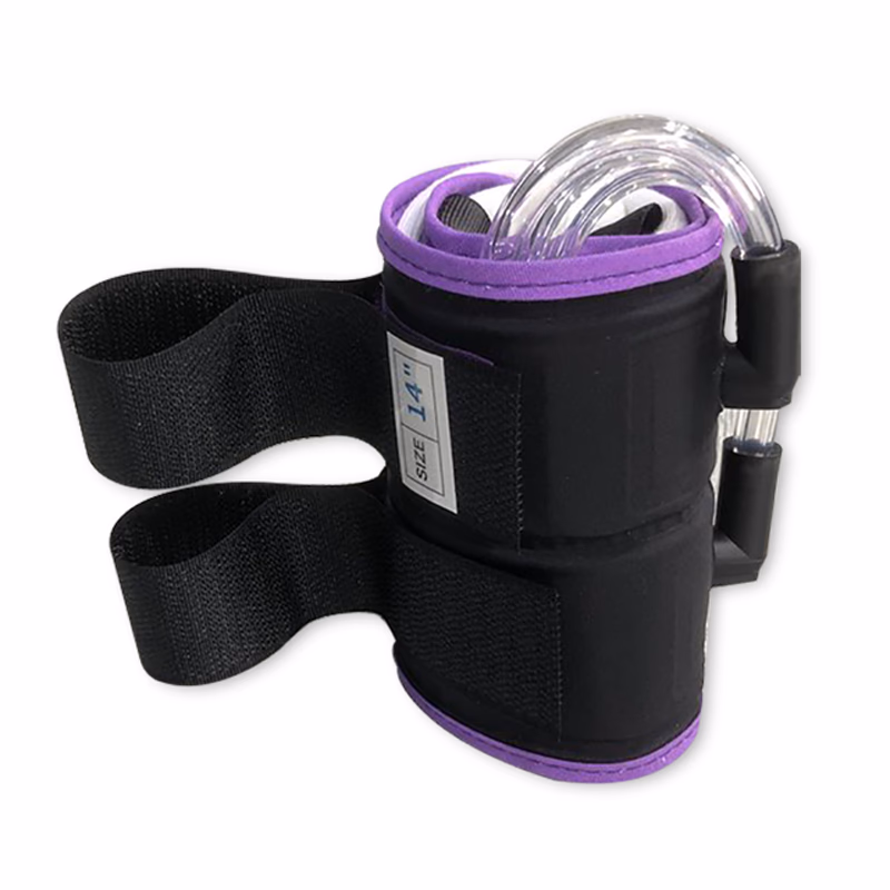 Cylindrical Tourniquet Cuff Dual Port/Single Bladder 15" x 4" Gray with 6" Tubing Reusable, TPU, with Quick Connector, with Limb Protection Sleeve, Non-Sterile, 1 Pc / Bag SKU: 61-3810