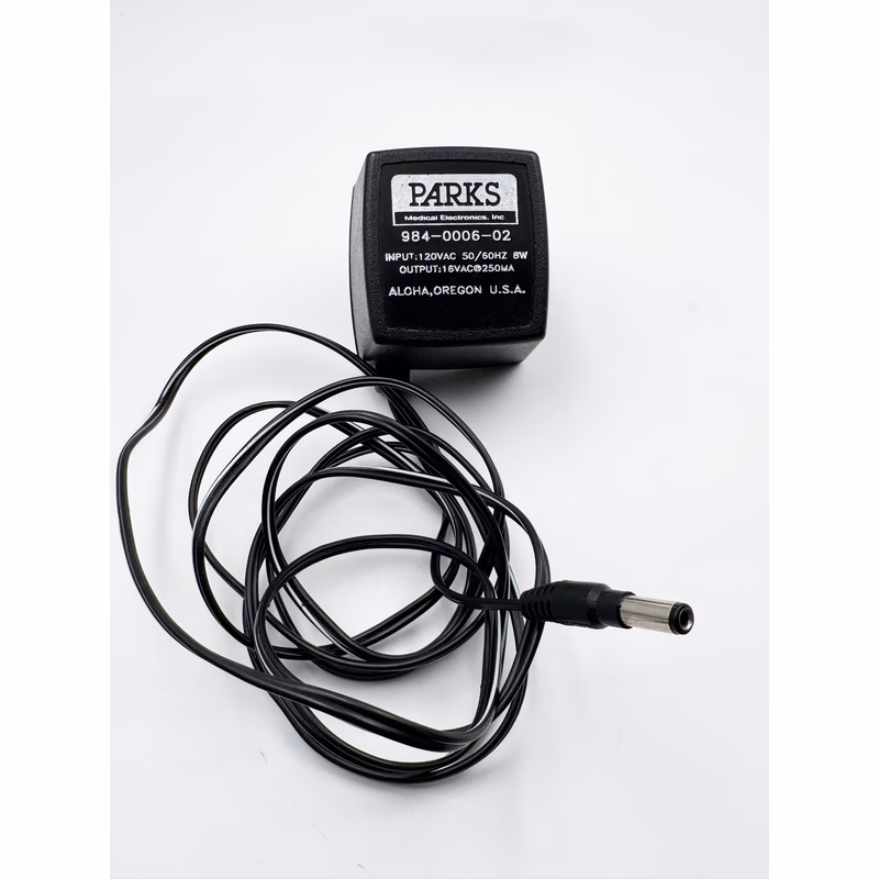 Re-Certified Original AC Adapter, 16V 250mA - Parks Medical Electronics 984-0006-02 (for use with TRG1524 984-0006-02 Battery Charger) Output: 16V 250ma SKU: 984-0006-02C