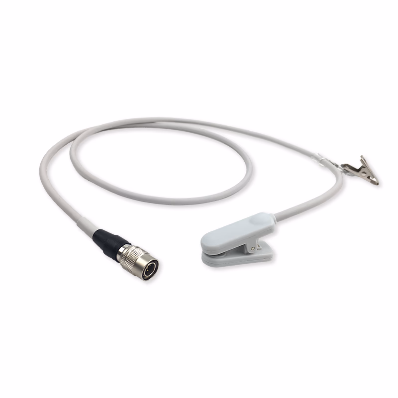 Compatible Adult Ear Clip SpO2 Sensor 0.92m (comparable to Azimuth P039000A16M) Reusable SKU: A200-9105