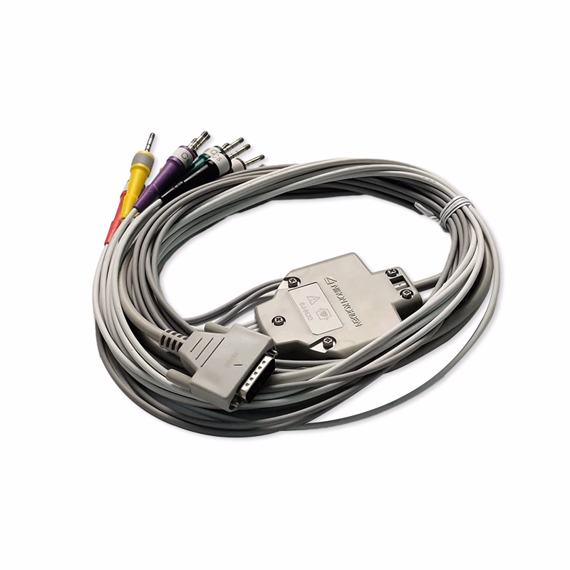 New Original 10-Lead ECG Leadwire, IEC - Nihon Kohden BJ-963D 10 Lead,IEC, 3.0mm Metal Head SKU: BJ-963D