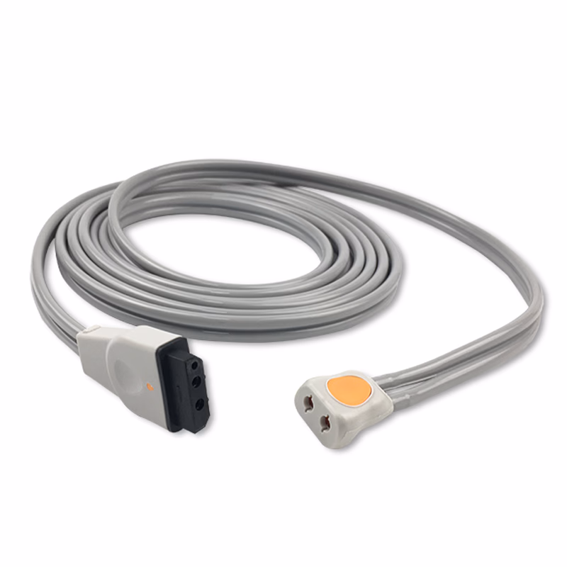 Compatible Adult/Pediatric 2-Tubes BP Air Hose, 2.5m (comparable to GE Healthcare 2017008-001, use with: 2-Tube DINACLICK Cuff) SKU: BPH-AD25-14A-32