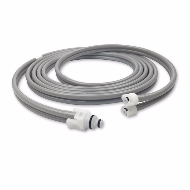 Compatible Adult/Pediatric 2-Tubes BP Air Hose, 3.0m (comparable to Datex Ohmeda 877235 (OEM is mated twist-lock connectors), use with: 2-Tube Female Submin Cuff) SKU: BPH-AD30-13-10