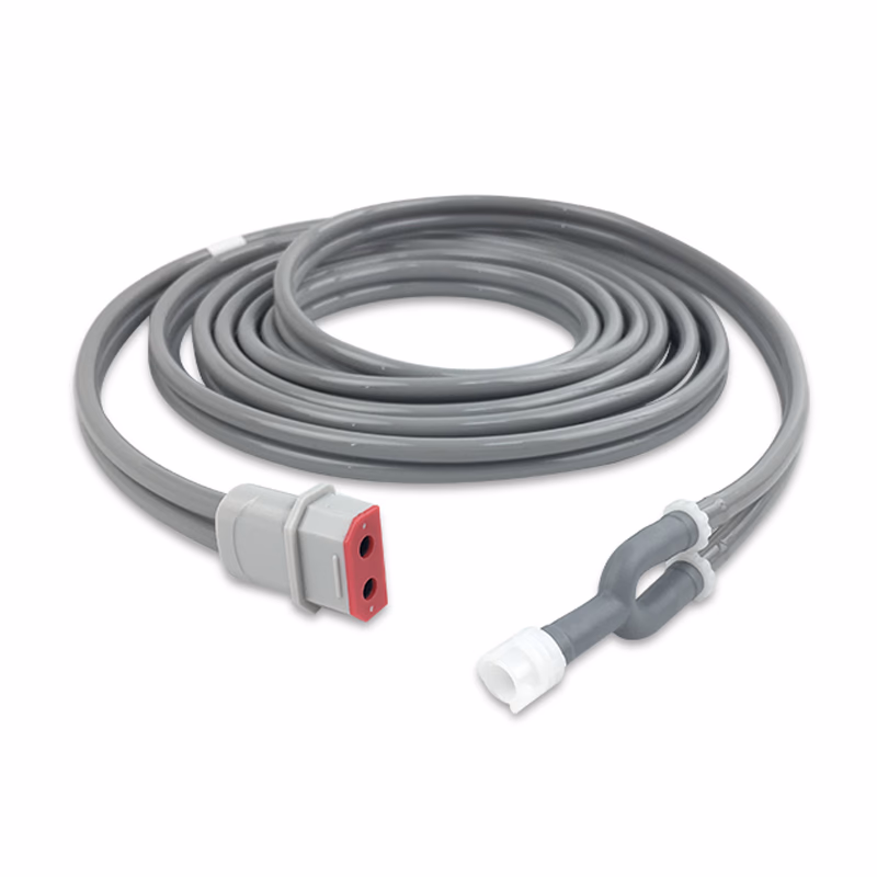 Compatible Adult/Pediatric 2-Tubes BP Air Hose, 3.0m (comparable to Nihon Kohden YN-701S, use with: 1-Tube Male Submin Cuff) SKU: BPH-AD30-58-S11