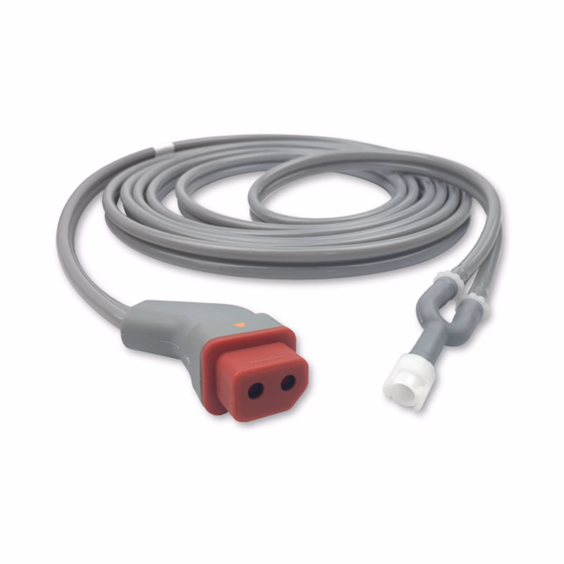 Compatible Adult/Pediatric 2-Tubes BP Air Hose, 3.5m (comparable to Nihon Kohden YN-901P(3.5m), use with: 1-Tube Male Submin Cuff) SKU: BPH-AD35-15A-S11