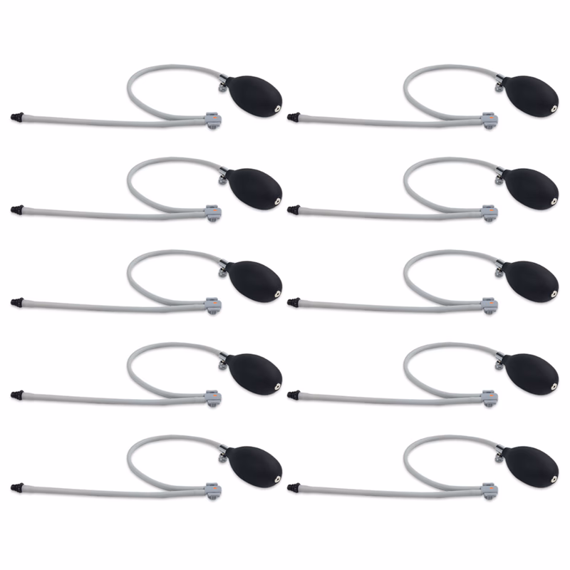 Compatible BP Port Fitting, 2-Tube, Sm Bulb (comparable to Welch Allyn 2-BVC), 10 pcs/bag FlexiPort Tube Set Accessory; Two-Tube (8.0 and 13.0 in / 20.3 and 33.0 cm), Small Inflation Bulb and Premium Valve, Tri-purpose (#5082-168) Connector (s) to FlexiPort Port Adapter; SKU: BPTA-D-G002-54-26