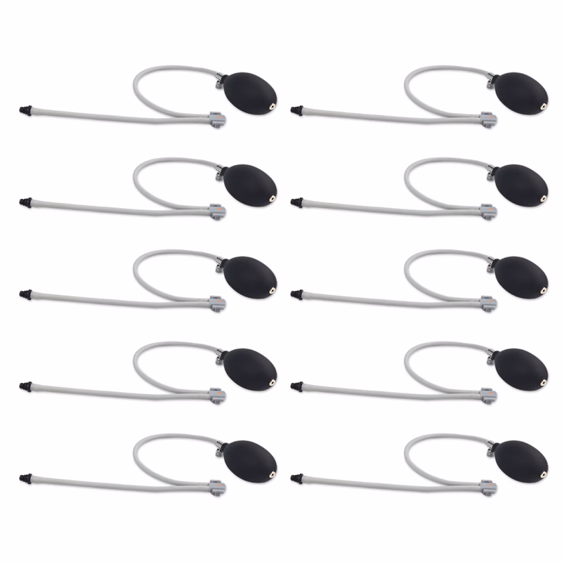Compatible BP Port Fitting, 2-Tube, Large Bulb (comparable to Welch Allyn 2-BVLC), 10 pcs/bag Two-Tube (8.0 and 13.0 in / 20.3 and 33.0 cm), Large Inflation Bulb and Premium Valve, Tri-purpose (#5082-168) Connector (s) to FlexiPort Port Adapter SKU: BPTA-D-G003-54-26