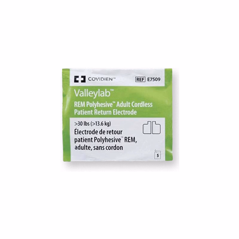 New Original Adult Cordless Patient Return Electrode - Covidien E7509 For patients > 30 lbs (> 13.6 kg) SKU: E7509