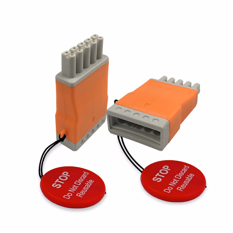 Compatible 5-lead ECG Adapter (for use with Draeger) Reusable, used with Philips IntelliVue SKU: ELA-SM5-PH5