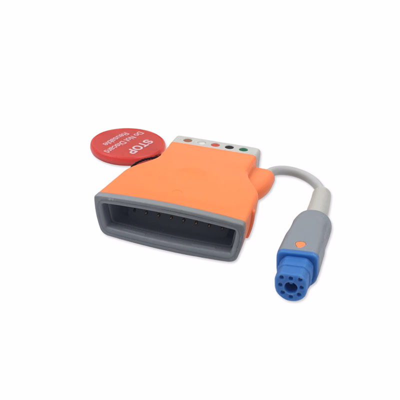 Compatible 5-lead ECG Adapter (comparable to Philips 989803199091(AAMI)) Reusable, used with Philips MX40, AHA SKU: ELA-TMX5PH-PH5-A