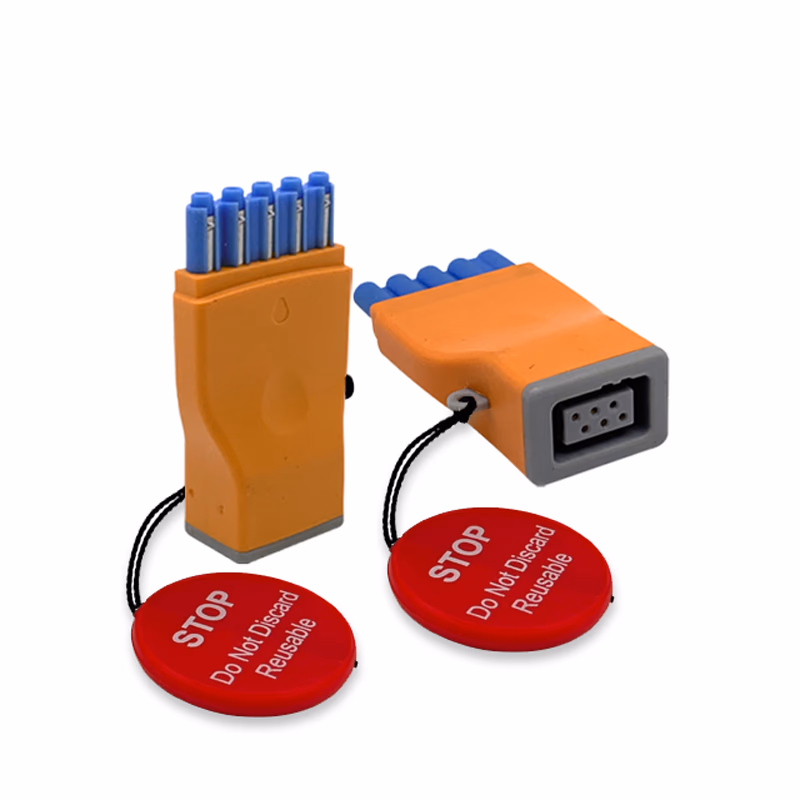 Compatible 5-lead ECG Adapter (comparable to Covidien 33526T) Reusable, used with Tele IntelliVue SKU: ELA-TPH5-CV5