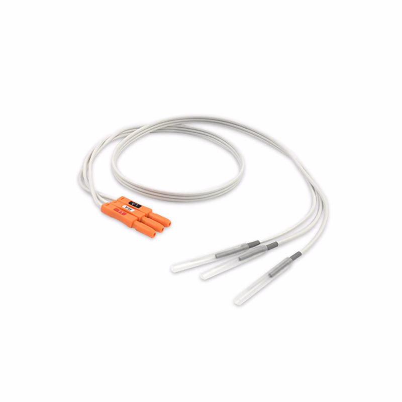 Animal use 3-Lead wires with needle end, Din Type, AHA, 0.6m EEG/ECG purpose SKU: ELVD-D3-60SN-A