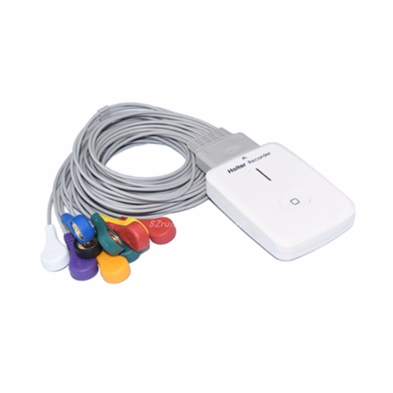 Compatible 10-lead Telemetry ECG Leadwire with Snap end Molded 0.9m AHA (for use with Vales&hills) Reusable, Limb + Chest Lead, Shielded SKU: EL-TVHMA10-90S-A