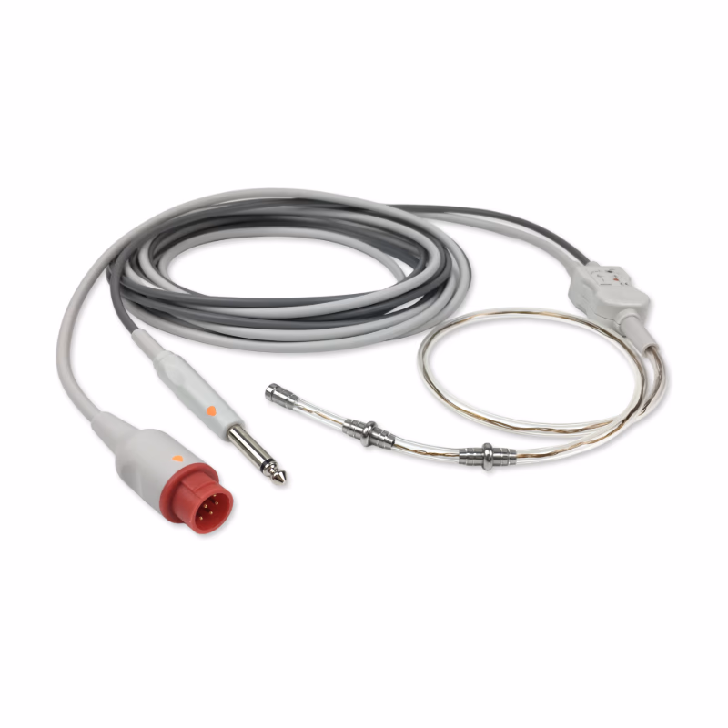 Compatible Esophageal Probe with 3 lead ECG and Temperature Cable, Extra Small Size, 4.0m (L:45mm, D:5mm), (for use with Bionet) for Bionet BM3Vet Elite SKU: EPT-3044R-5C