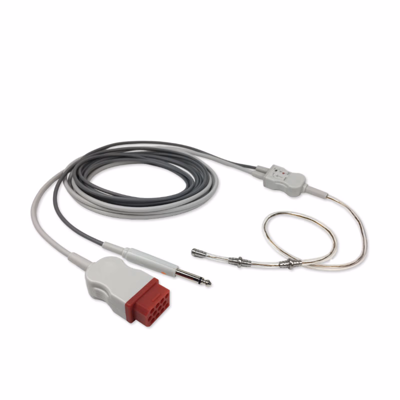 Compatible Esophageal Probe with 3 lead ECG and Temp. Cable, Extra Small Size, 4.0m (L:45mm, D:5mm), (for use with Bionet) for Bionet BM3Vet Elite SKU: EPT-3045-5C