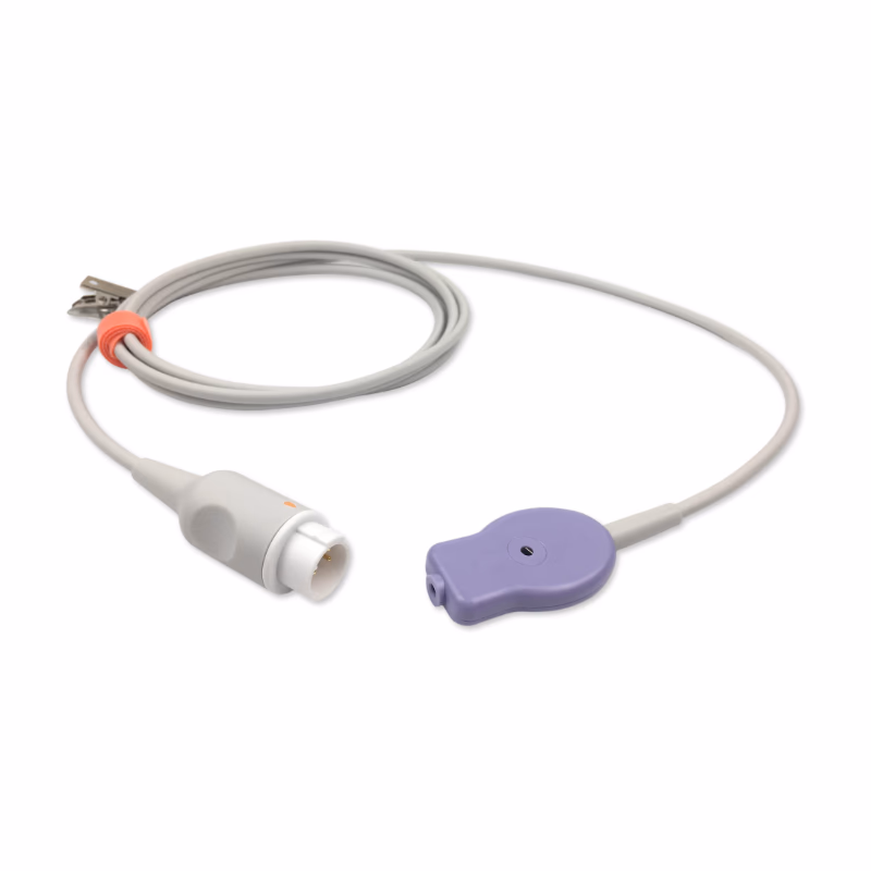 Compatible Fetal Leg Plate (DECG) Cable (2.5m) (comparable to Huntleigh ACC-OBS-023, Used with Qwik Connect Plus Spiral) SKU: FDELA-HL02-SGE