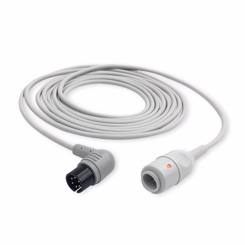 Compatible IBP Adapter Cable (comparable to Zoll 8300-0787-01, used with Edwards, Transducer) Reusable, 4.0m SKU: IBP-AM02-EW40