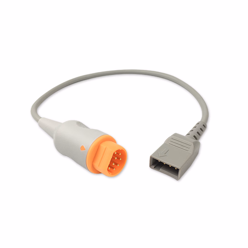 Compatible IBP Adapter Cable (for use with Siemens, used with Meritrans, Transducer) Reusable, 0.5m SKU: IBP-DGA-MT05