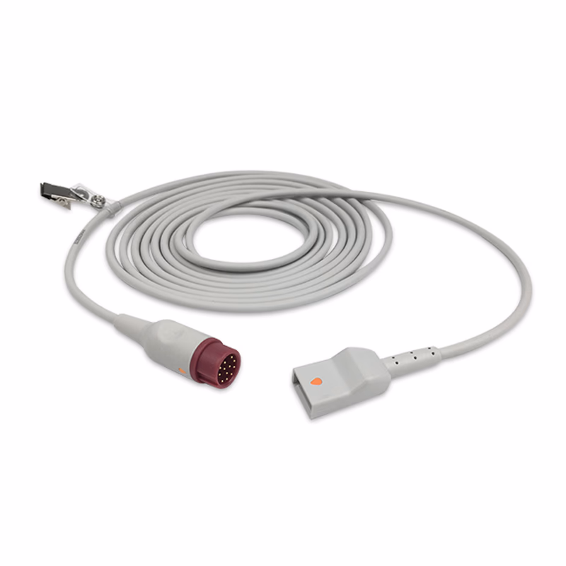 Compatible IBP Adapter Cable (comparable to Mindray 650-206M, used with Utah, Transducer) Reusable, 4.0m SKU: IBP-MRA-UT40