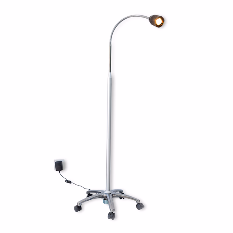 Mobile LED Dental, Surgical Gynecological, ENT, Plastic Surgery Examination Light Auxiliary Lamp Voltage: AC 95~245V 50 / 60Hz Power:3W Bulb Life:50000hrs Color Temperature:5000K Facula diameter:15-270mm SKU: JD1500