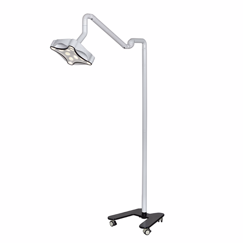 Mobile LED Dental, Vet Veterinary Examination Light Auxiliary Lamp, as instrument of small surgery and auxiliary illumination, Adjustable Luminance Light Intensity MAX): 100, 000LUX Brightness Adjustable:10%-100% (sensor) Switch Control:sensor (Non-Touch) Voltage:95-245V Power:30W Bulb life:50000hrs Color Temperature:5000K Lamp head diameter: 370MM Facula diameter:130mm -170MM Number of LEDS:12PCS Lamp Head Weight:2.2KGS / 2.2KGS Color Rendering Index:>96 R9:>93 Back Up Battry (6-8HRS): Optional SKU: JD1700L
