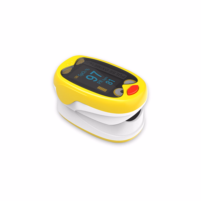 Original Fingertip Pulse Oximeter (Pediatric Only) - Yonker K1 fingertip pulse oximeter for child, Dual color OLED displays, with Lithium battery SKU: K1