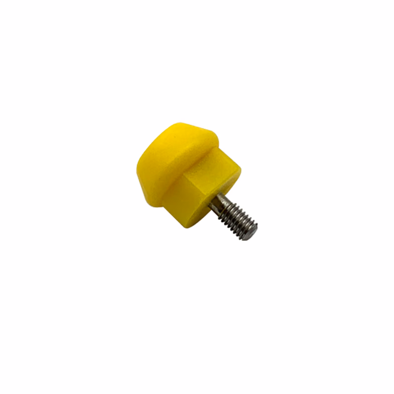 Compatible Knob for Top Case(Yellow) (comparable to Huntleigh, used for Sonicaid Ultrasound 8400-6919 / L ) 1 pcs/bag SKU: KLF-010-02Y