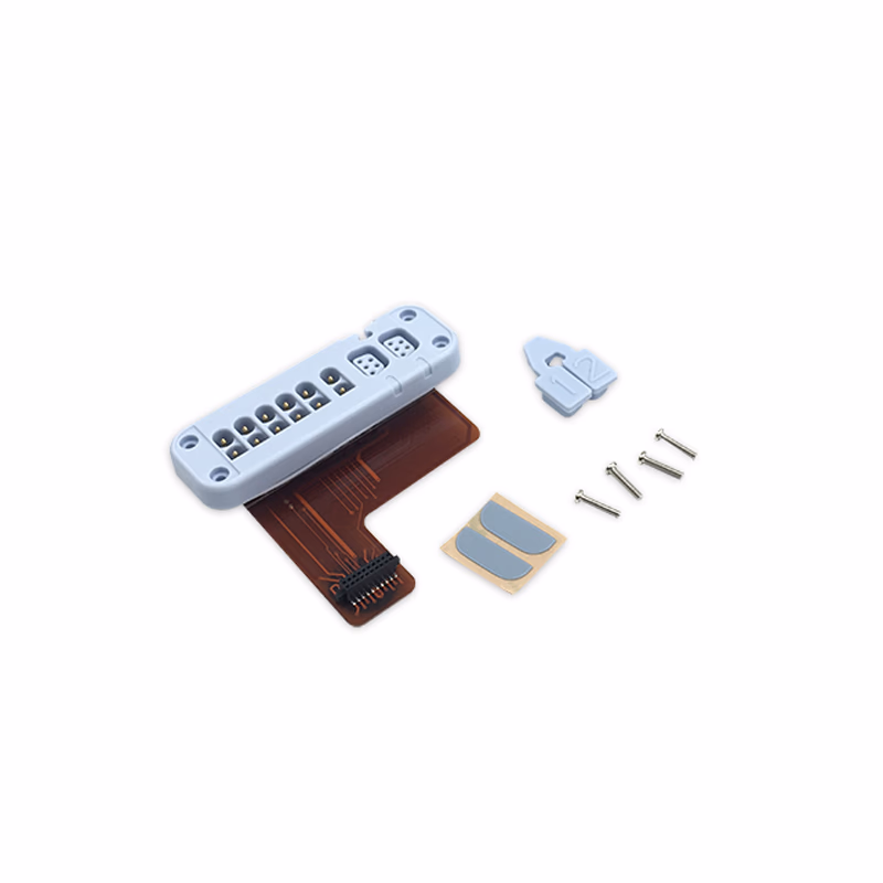 Compatible ECG Lead Wire Block & Flex Cable (Blue) Kit (comparable to GE Healthcare 13096, used for ApexPro CH/T14) 1 Kit/Bag SKU: KLN-012B