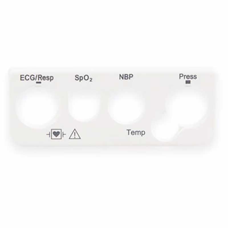 Compatible Front Bezel/Spo2 ECG NIBP IBP Temp Text (comparable to Philips, used for M3001A option A01C06/A01C18/A03C06/A03C18 ) 1 pcs/bag SKU: KLN-023-01
