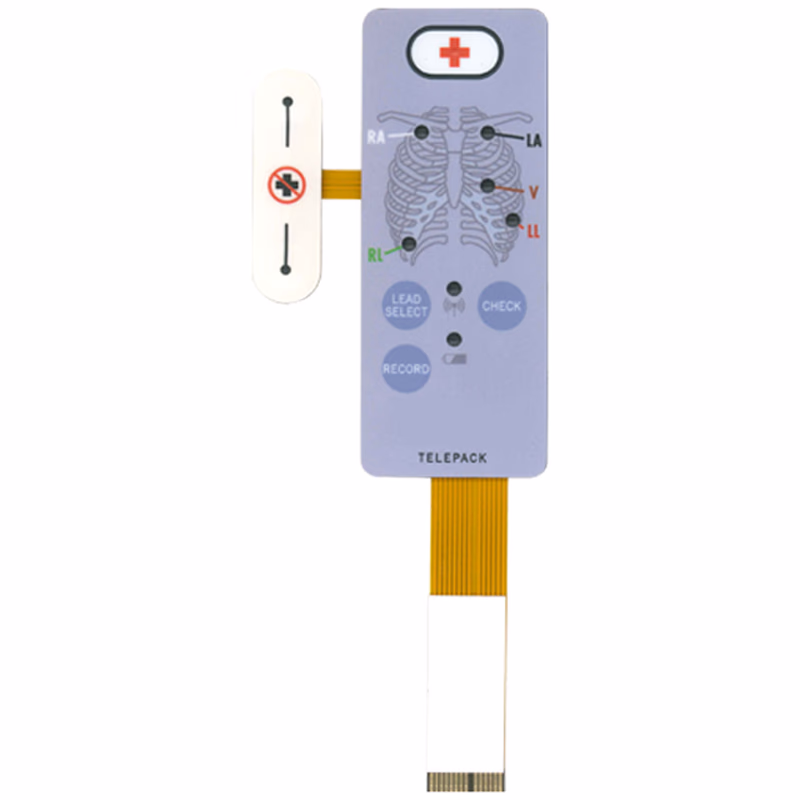Compatible Front Panel Overlay with Keypad (comparable to Mindray, used for Datascope Panorama Telepack 608) 1 /Pc SKU: KLN-028-07