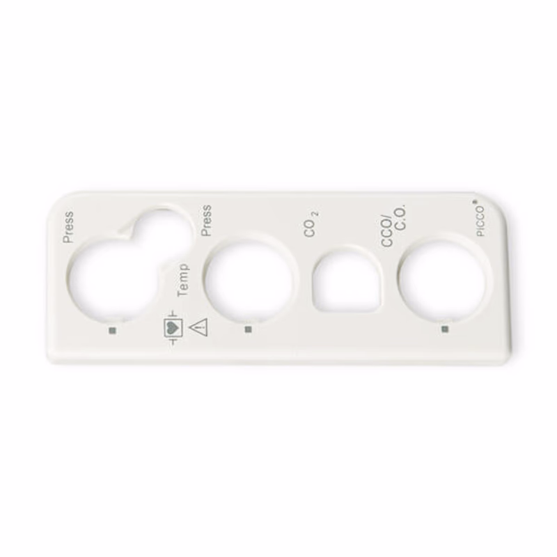 Compatible Front Connector Bezel/Text (comparable to Philips 451261024581, used for M3014A Option C10) 1 Unit/bag
Text C.O, CCO,CO2, P, P/T SKU: KLN-031-01
