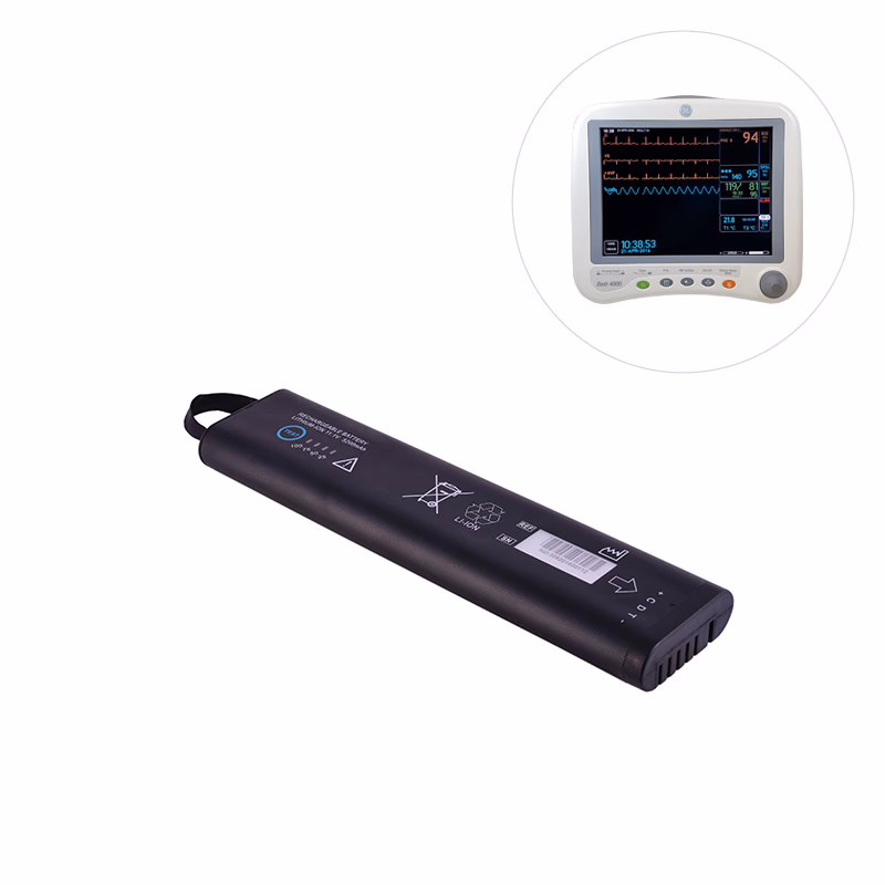 Compatible Li-ion Battery, 11.1V, 5200mAh (comparable to GE Healthcare 2017857-002) for GE Dash 3000, Dash 4000, Dash 5000, B20, B30, B40, B20I, B30I, B40I, F-FM-01 SKU: KLN-066-01