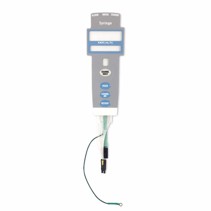 Compatible Membrane Switch (Gray)with Optical Fiber (comparable to BD, used for Alaris 8110) 1 Pc/Bag SKU: KLN-078-02