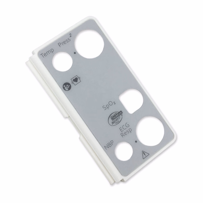 Compatible Front Bezel with Texture Temp/IBP/Oximax SPO2/ECG Resp/NBP (comparable to Philips, used for X3/MX100 A04C18) SKU: KLN-098-03