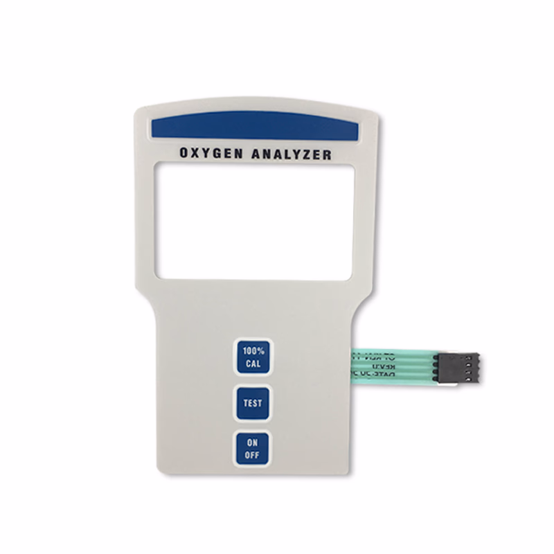Compatible Membrane Switch, white (comparable to Hudson, used for O2 Analyzer 5801) 1 pcs/bag SKU: KLN-115-01
