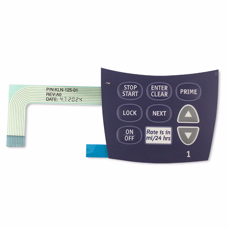 Compatible Membrane Switch (comparable to ICU Medical, used for Smiths Medical CADD-Legacy 1 Model 6400) 1 Pc/Bag SKU: KLN-125-01