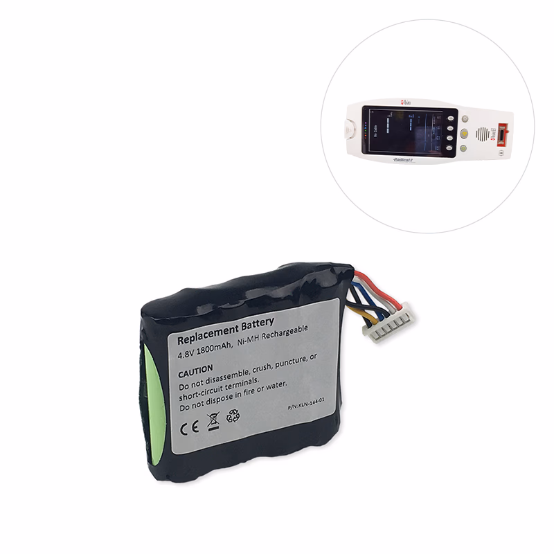 Compatible Ni-MH Battery, 4.8V, 1800mAh (comparable to Masimo 14282) for Masimo Radical-7 Rainbow Pulse Oximeter SKU: KLN-144-01