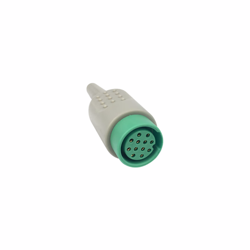 Compatible ECG Reception,12pin/5.0mm Cable Exit (comparable to: Kontron) Reusable, 1 / Pc SKU: KP-022/5