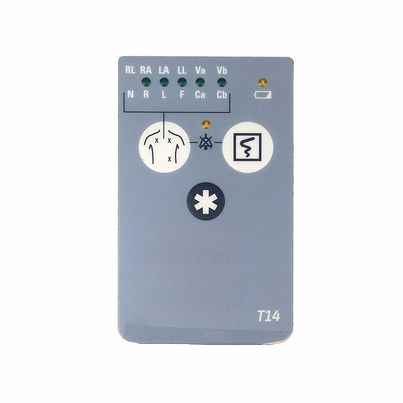 Compatible Front Panel Label/AHA & IEC (comparable to GE Healthcare, used for Carescape T14) 1 /Pc SKU: M20-F131