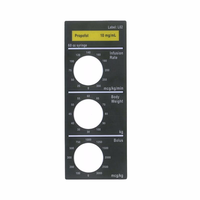 Compatible Smart Label- Propofol (comparable to Baxter 6461558, used for InfusO.R.) 1 Pc/Bag SKU: M20-F136