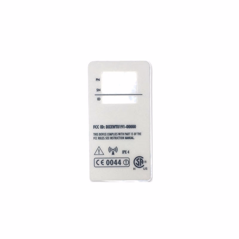 Compatible Rear Branding Overlay (comparable to Mindray, used for Datascope Panorama Telepack 608) 1 / pcs SKU: M20-F161