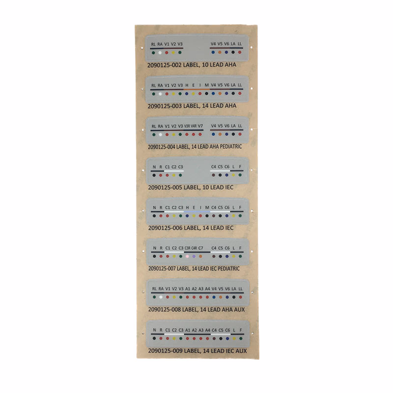Compatible Leadwire Indication Label (comparable to GE Healthcare 2090125-001, used for CAM CONNECT 14) 1 / pcs SKU: M20-F260